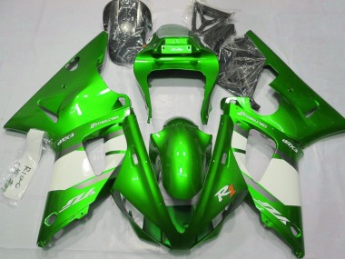 00-01 Verde Elettrico & Bianco R1 Carene Moto