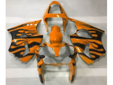 00-02 Arancione & Nero Fiamma ZX6R Carene Moto