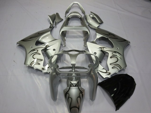 00-02 Argent Flamme ZX6R Carene Moto 00-02 Argent Flamme ZX6R Carene Moto