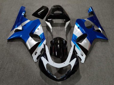 00-02 Blu Lucido & Argento OEM GSXR 1000 Carene Moto
