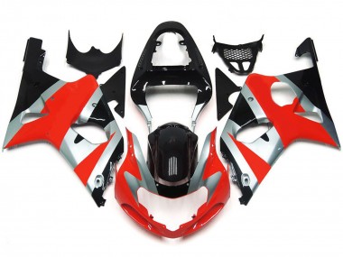 00-02 Kit Stile Rosso Lucido OEM GSXR 1000 Carene Moto