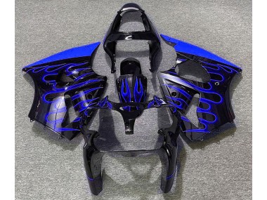 00-02 Nero Lucido & Blu Fiamma ZX6R Carene Moto