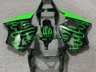 00-02 Nero Lucido & Verde Fiamma ZX6R Carene Moto