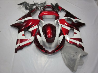 00-02 Rosso Intenso & Bianco GSXR 1000 Carene Moto