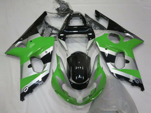 00-02 Stile Verde Argento OEM GSXR 1000 Carene Moto 00-02 Stile Verde Argento OEM GSXR 1000 Carene Moto