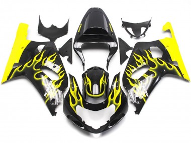 01-03 Jaune Vif Flamme GSXR 600-750 Carene Moto