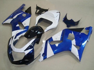 01-03 Stile Blu & Bianco OEM GSXR 600-750 Carene Moto