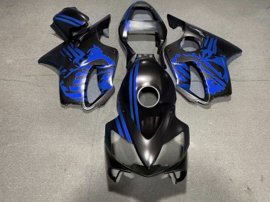 01-03 Teschio Nero Opaco & Blu CBR600 F4i Carene Moto