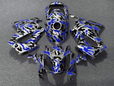 02-12 Blu Mimetico VFR800 Carene Moto