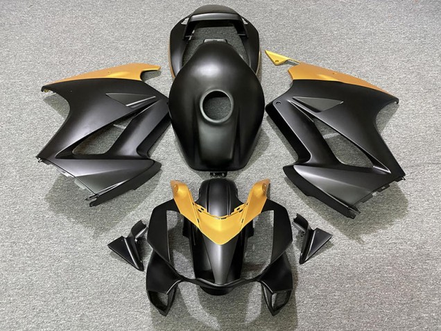 02-12 Nero Opaco & Oro VFR800 Carene Moto 02-12 Nero Opaco & Oro VFR800 Carene Moto