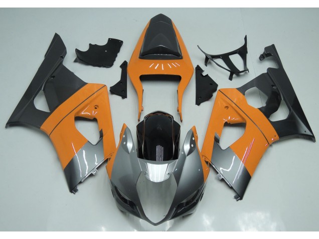 03-04 Arancio Chiaro Argento & Nero GSXR 1000 Carene Moto 03-04 Arancio Chiaro Argento & Nero GSXR 1000 Carene Moto