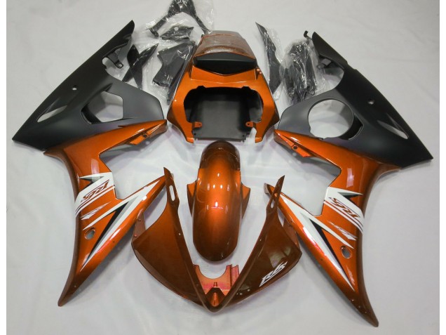 03-04 Arancione Lucido & Bianco R6 Carene Moto 03-04 Arancione Lucido & Bianco R6 Carene Moto