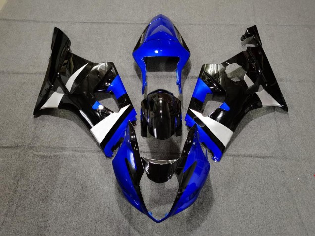 03-04 Blu Lucido Nero & Argento GSXR 1000 Carene Moto 03-04 Blu Lucido Nero & Argento GSXR 1000 Carene Moto