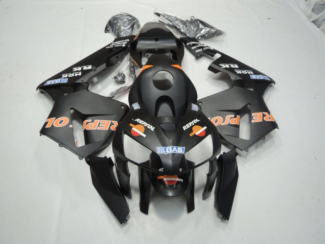 03-04 Nero Opaco Repsol CBR600RR Carene Moto 03-04 Nero Opaco Repsol CBR600RR Carene Moto