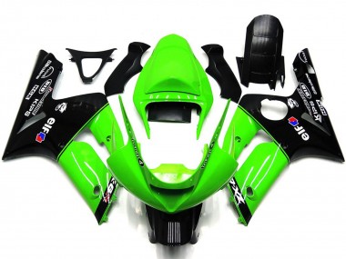 03-04 Verde Chiaro & Nero Elf ZX6R Carene Moto