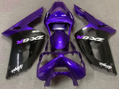 03-04 Viola Lucido & Nero ZX6R Carene Moto