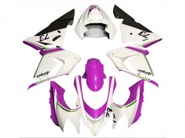 04-05 Bianco Lucido & Rosa ZX10R Carene Moto