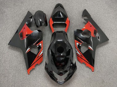 04-05 Nero Lucido & Rosso GSXR 600-750 Carene Moto