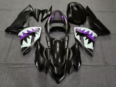 04-05 Squalo Nero Opaco & Viola ZX10R Carene Moto