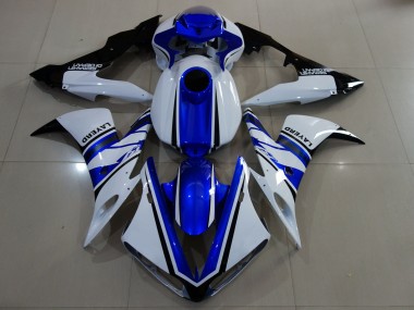 04-06 Bianco Lucido & Blu R1 Carene Moto