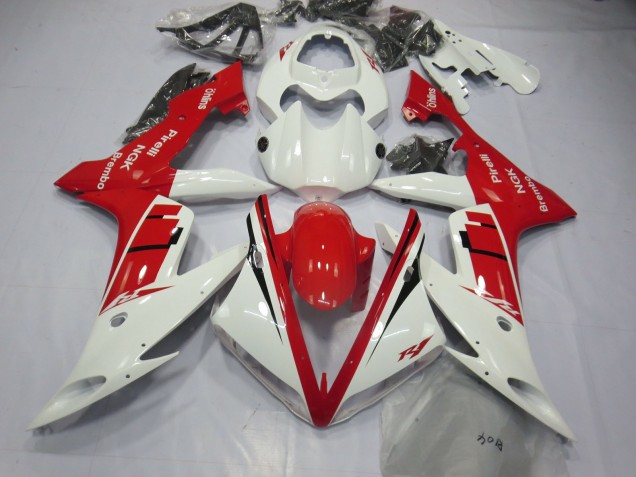 04-06 Design Bianco & Rosso R1 Carene Moto 04-06 Design Bianco & Rosso R1 Carene Moto