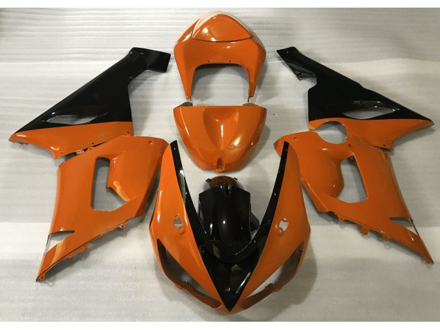 05-06 Arancione Lucido & Nero ZX6R Carene Moto 05-06 Arancione Lucido & Nero ZX6R Carene Moto