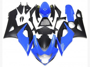 05-06 Parti Inferiori Blu Lucido & Nero Opaco GSXR 1000 Carene Moto