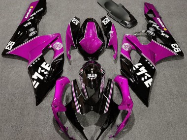 05-06 Rosa Lucido & Nero Personalizzato GSXR 1000 Carene Moto
