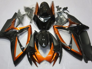 06-07 Arancio Lucido & Nero GSXR 600-750 Carene Moto