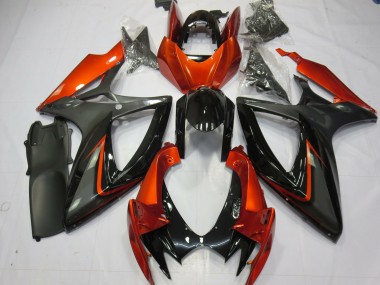 06-07 Arancione Bruciato & Grigio GSXR 600-750 Carene Moto