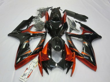 06-07 Arancione & Nero GSXR 600-750 Carene Moto