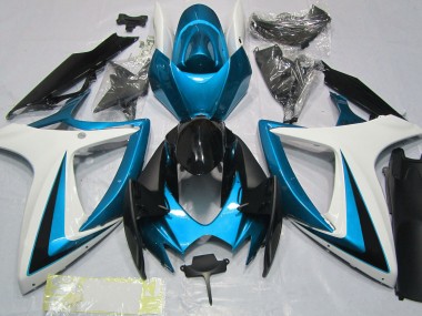 06-07 Azzurro & Bianco GSXR 600-750 Carene Moto