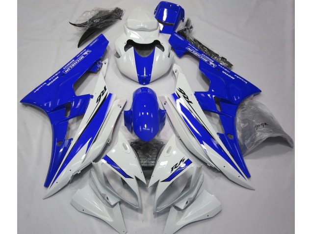 06-07 Bianco Lucido & Blu R6 Carene Moto