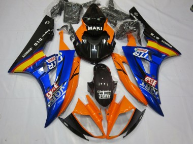 06-07 Blu Arancione R6 Carene Moto