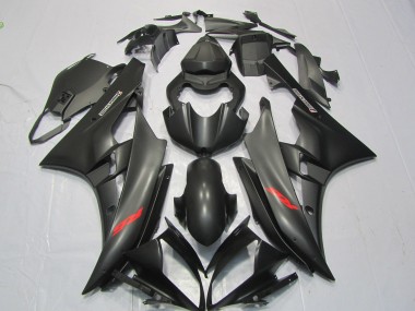 06-07 Decalcomania Rossa Nera Opaca R6 Carene Moto