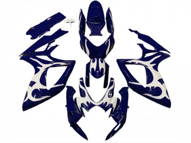 06-07 Design Blu Scuro & Bianco GSXR 600-750 Carene Moto