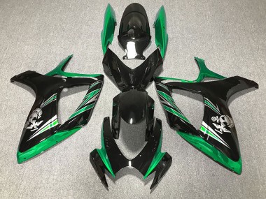 06-07 Design Verde Lucido & Nero GSXR 600-750 Carene Moto