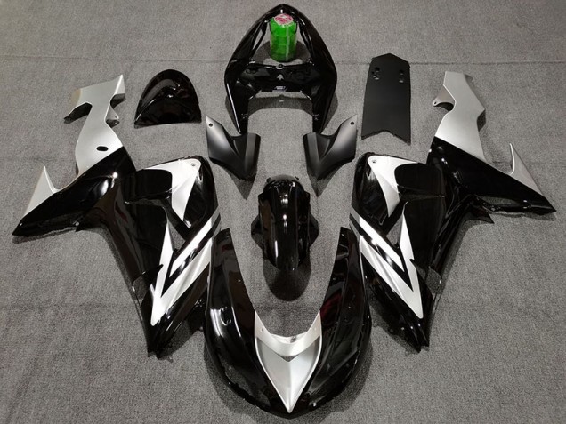06-07 Nero & Argento ZX10R Carene Moto 06-07 Nero & Argento ZX10R Carene Moto