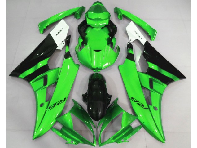 06-07 Verde Lucido & Nero R6 Carene Moto 06-07 Verde Lucido & Nero R6 Carene Moto