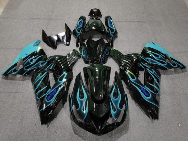 06-11 Azzurro Fiamma ZX14R Carene Moto