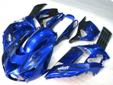 06-11 Fiamma Blu ZX14R Carene Moto