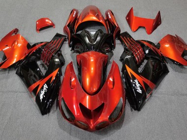 06-11 Nero Arancio Bruciato ZX14R Carene Moto