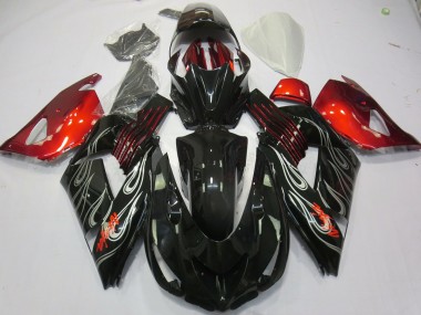 06-11 Nero Fiamma Rosso ZX14R Carene Moto