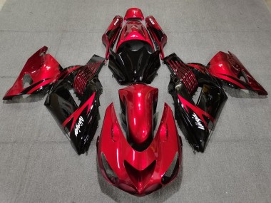 06-11 Rosso Fuoco & Nero ZX14R Carene Moto