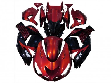 06-11 Rosso Lucido & Nero ZX14R Carene Moto