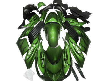 06-11 Verde Lucido & Fiamma ZX14R Carene Moto
