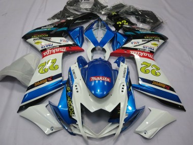 07-08 22 Bianco & Blu GSXR 1000 Carene Moto