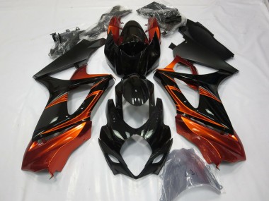 07-08 Arancione Bruciato & Nero GSXR 1000 Carene Moto