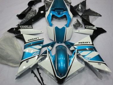 07-08 Bianco Lucido & Azzurro R1 Carene Moto