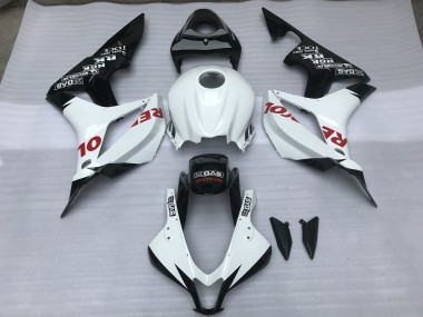 07-08 Bianco Lucido & Rosso Repsol CBR600RR Carene Moto
